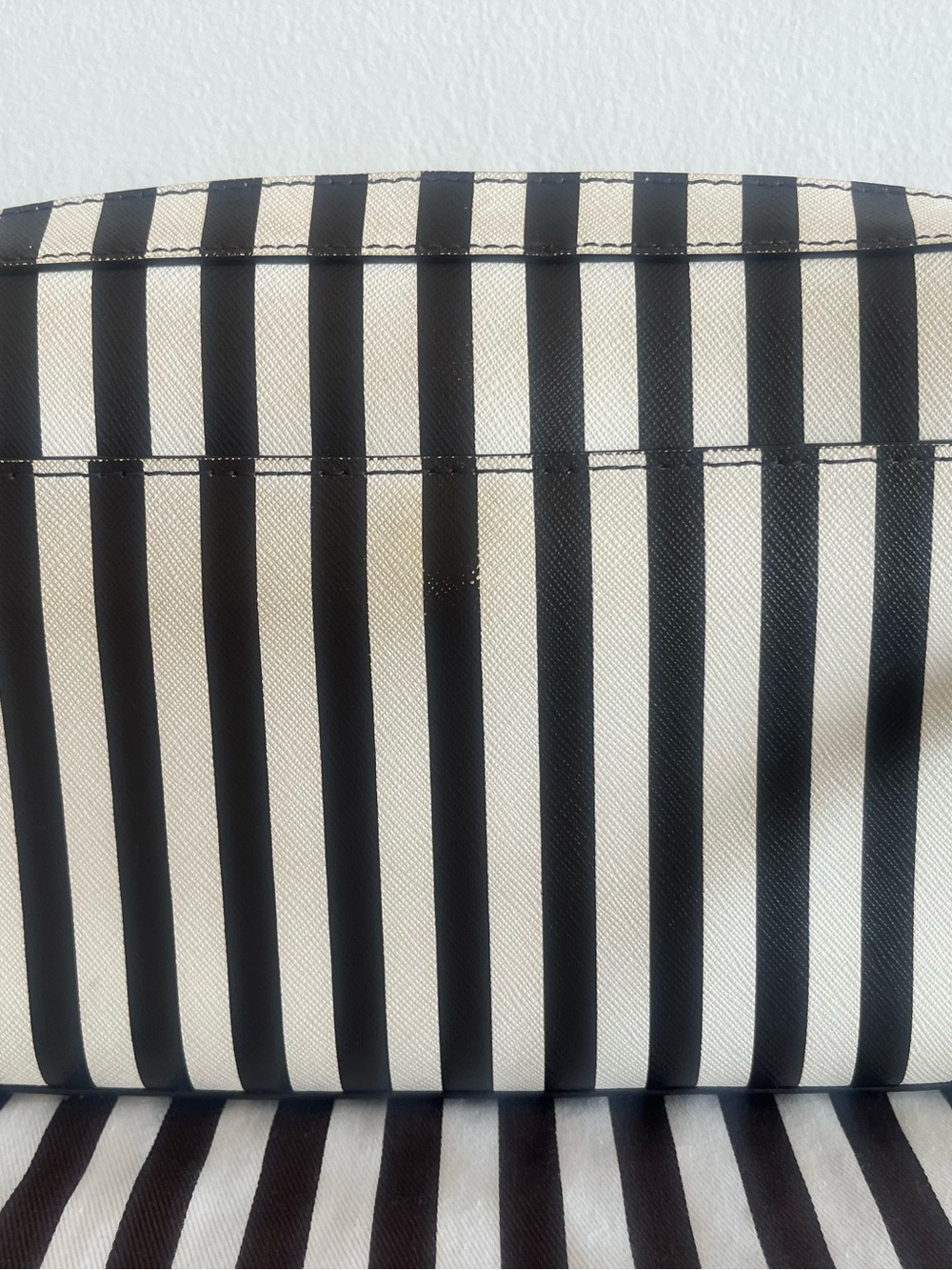 henri bendel Black & White Vertical Stripe Belt Bag - Picture 3 of 7